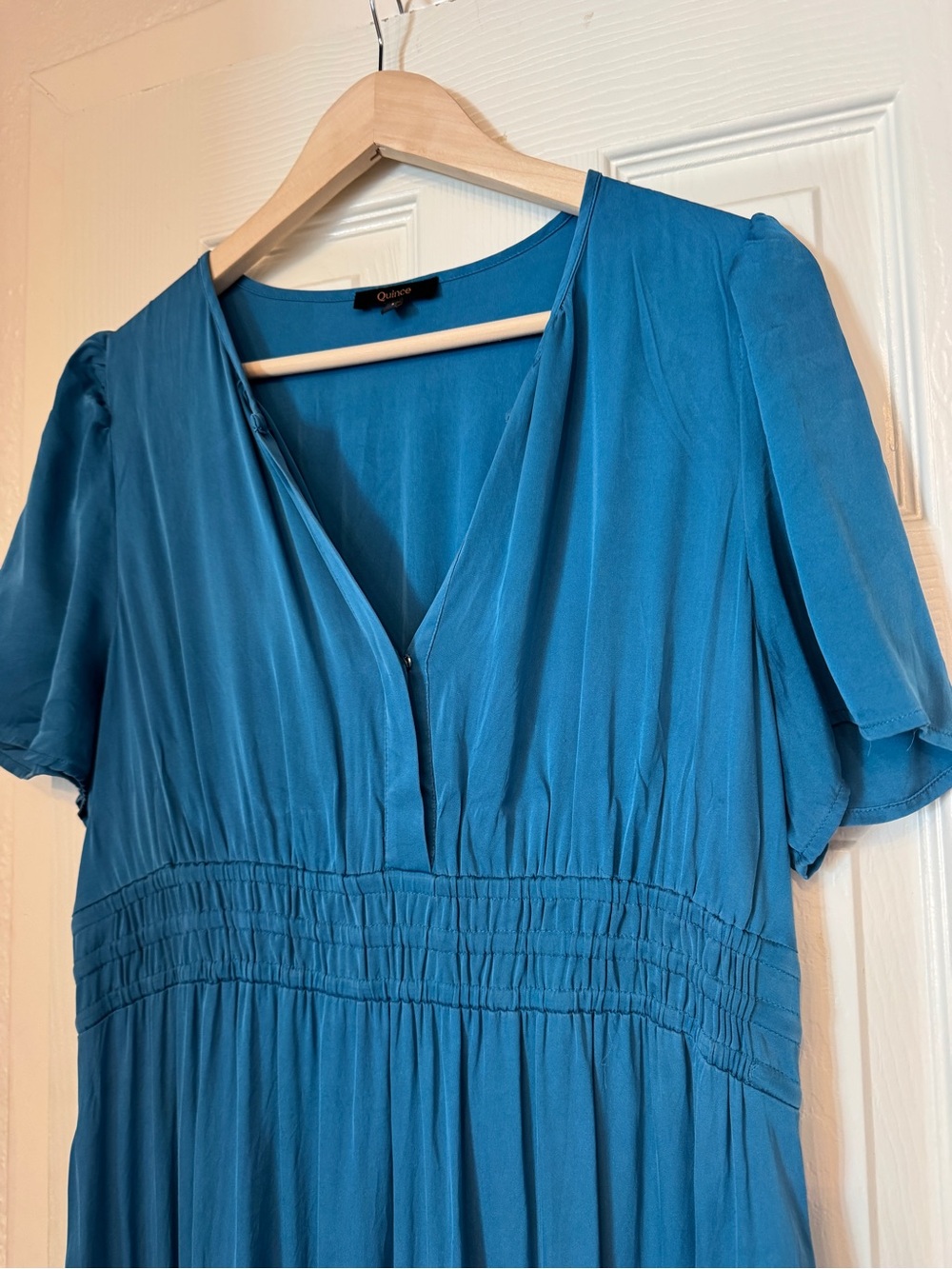 Quince Tiered Silk Maxi Dress - Picture 6 of 7